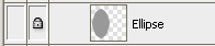 hidden and locked ellipse layer